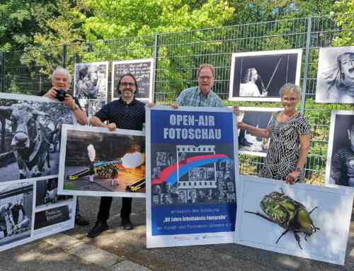 Aufbau-Open-Air-Fotoschau-60-Jähriges Jubiläum